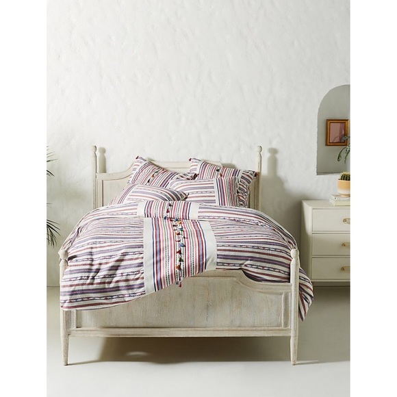 Anthropologie | Bedding | Anthropologie Woven Rosado Duvet Cover Queen ...